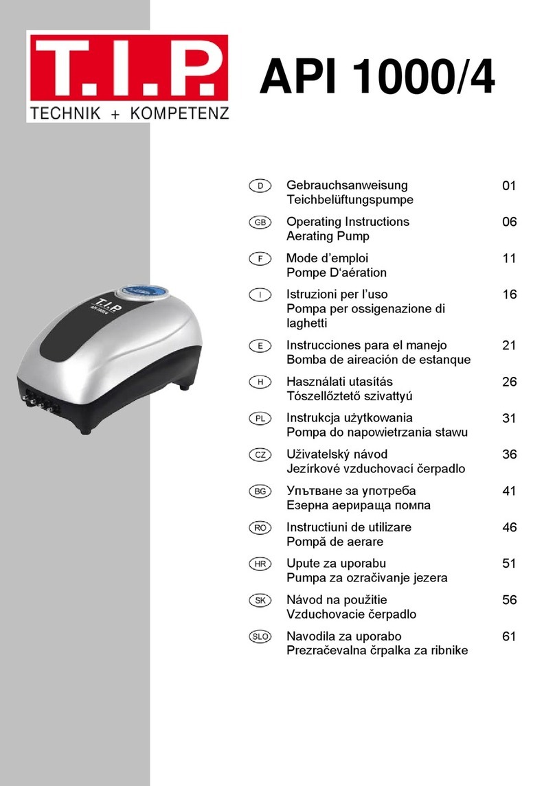 T.I.P. API 1000/4 operating instructions