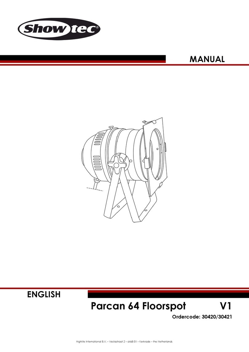 Show Tec Parcan 64 Floorspot V1 User manual