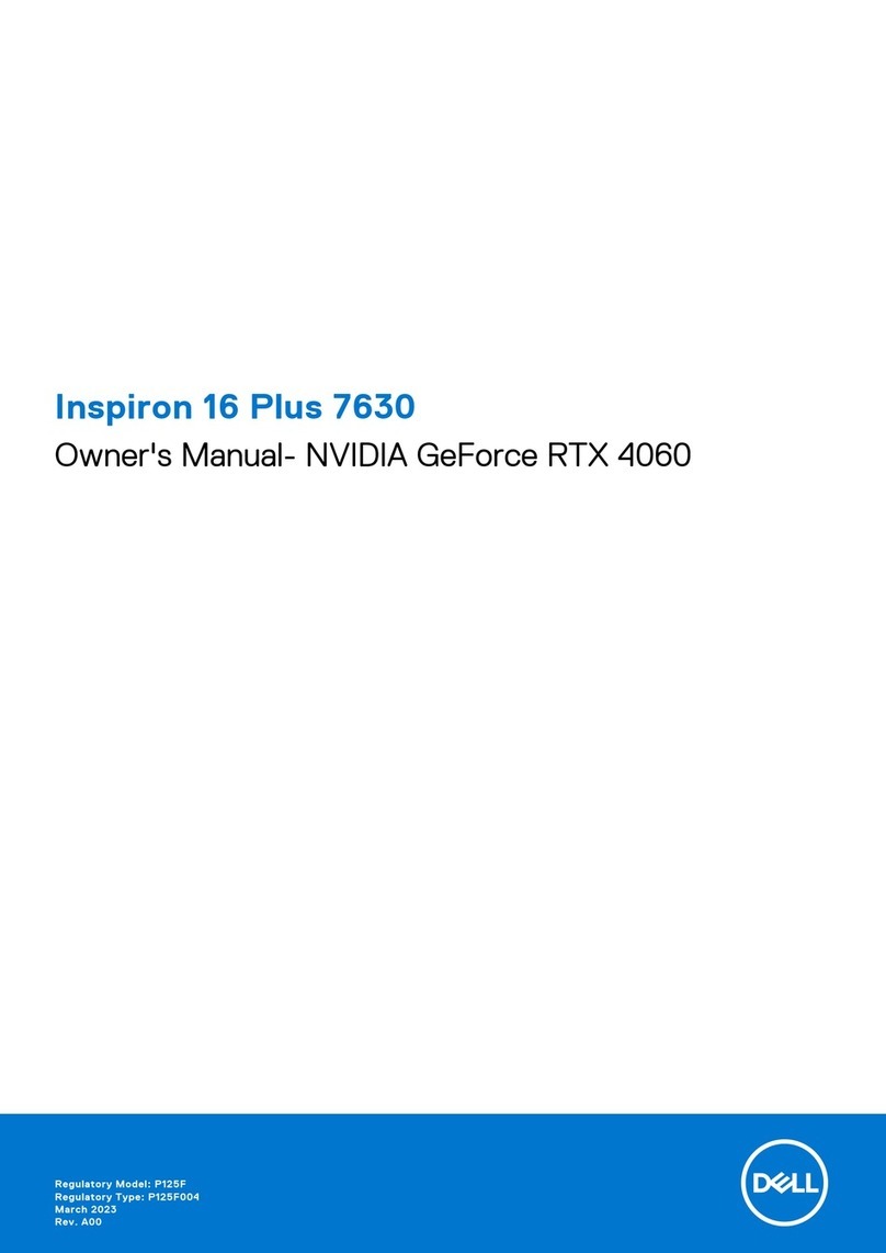 Dell Inspiron 16 Plus 7630 User manual