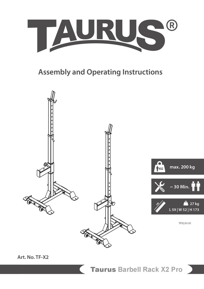 Taurus Barbell Rack X2 Pro User manual