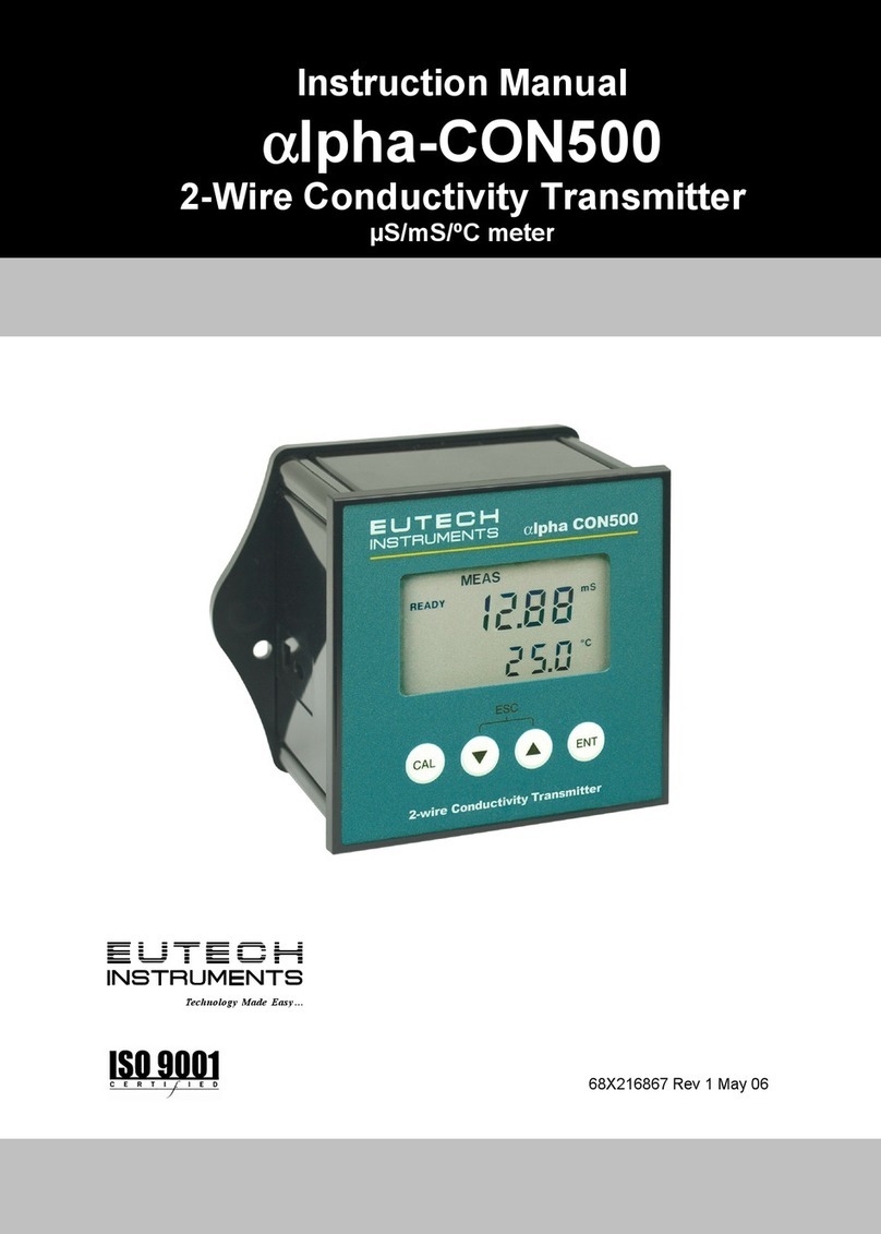 EUTECH INSTRUMENTS apha-CON500 instruction manual