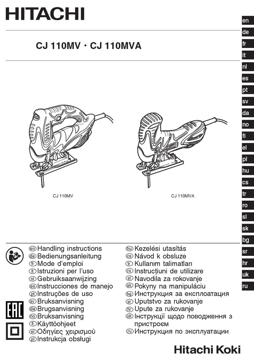 Hitachi CJ 110MV User manual