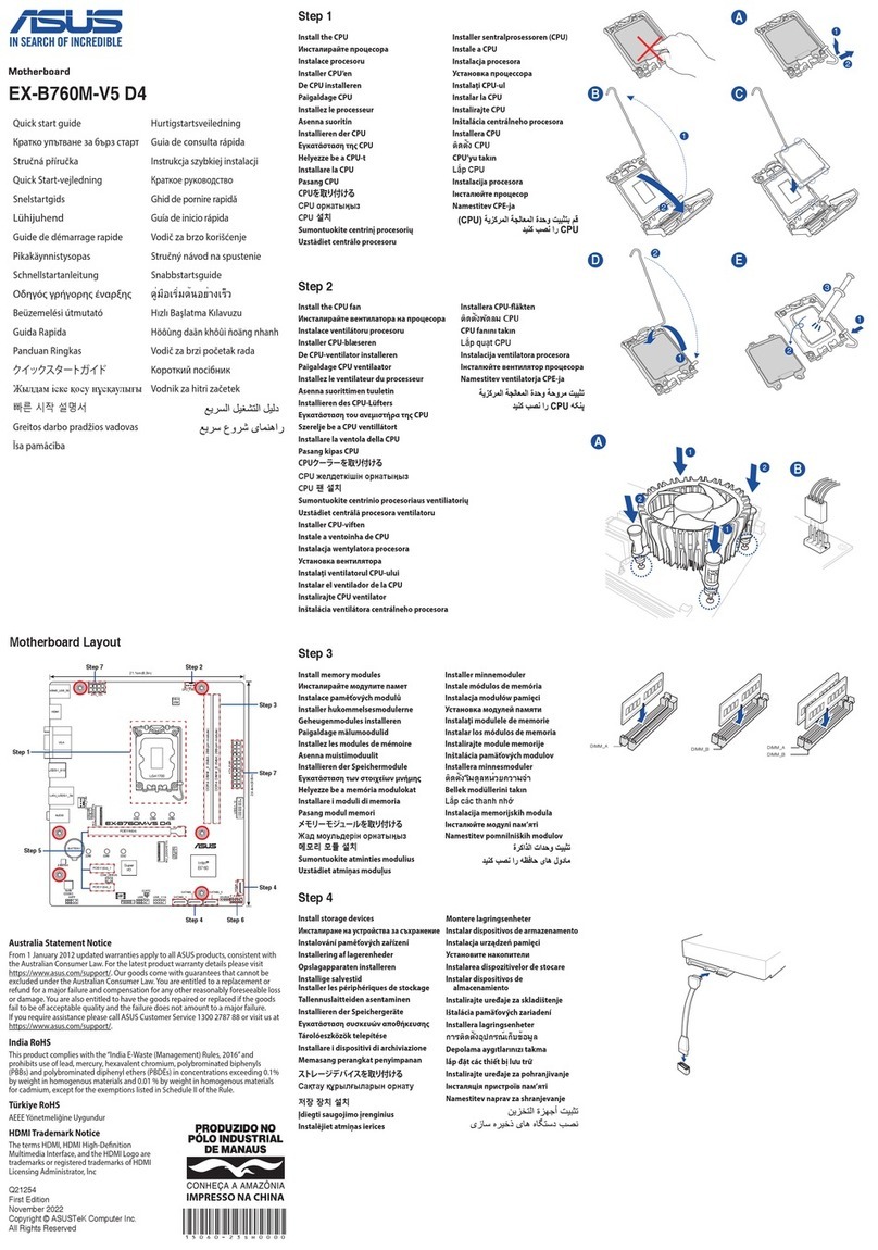 Asus EX-B760M-V5 D4 User manual