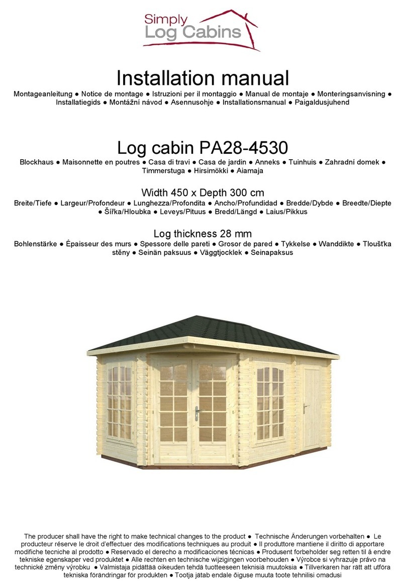 Simply Log Cabins PA28-4530 installation manual