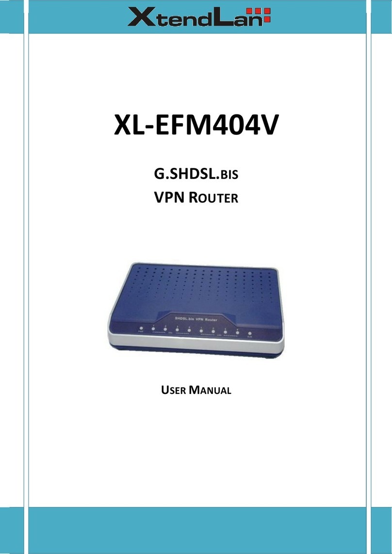 XtendLan XL-EFM404V user manual