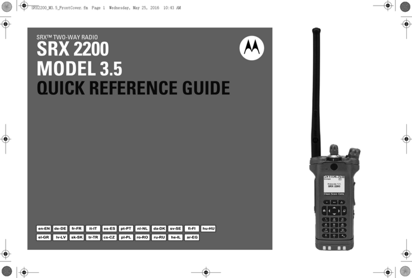 Motorola SRX 2200 3.5 User manual