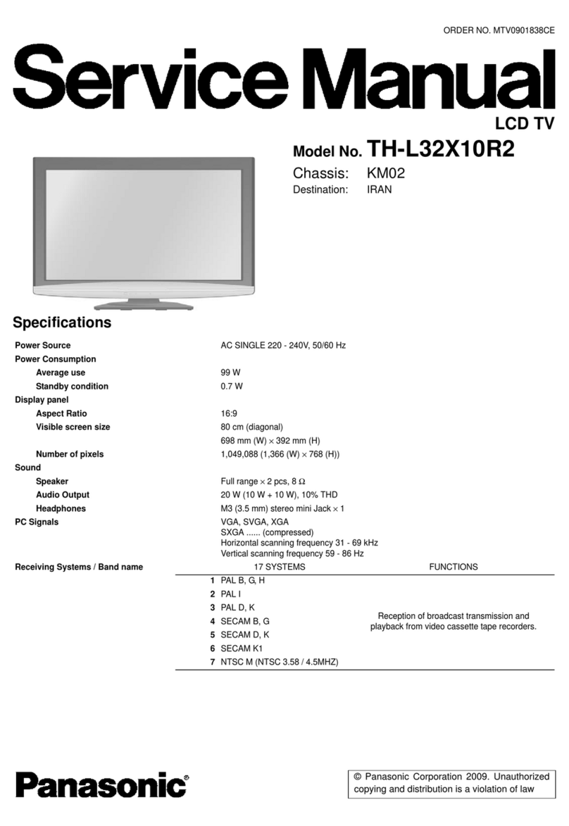 Panasonic TH-L32X10R2 User manual