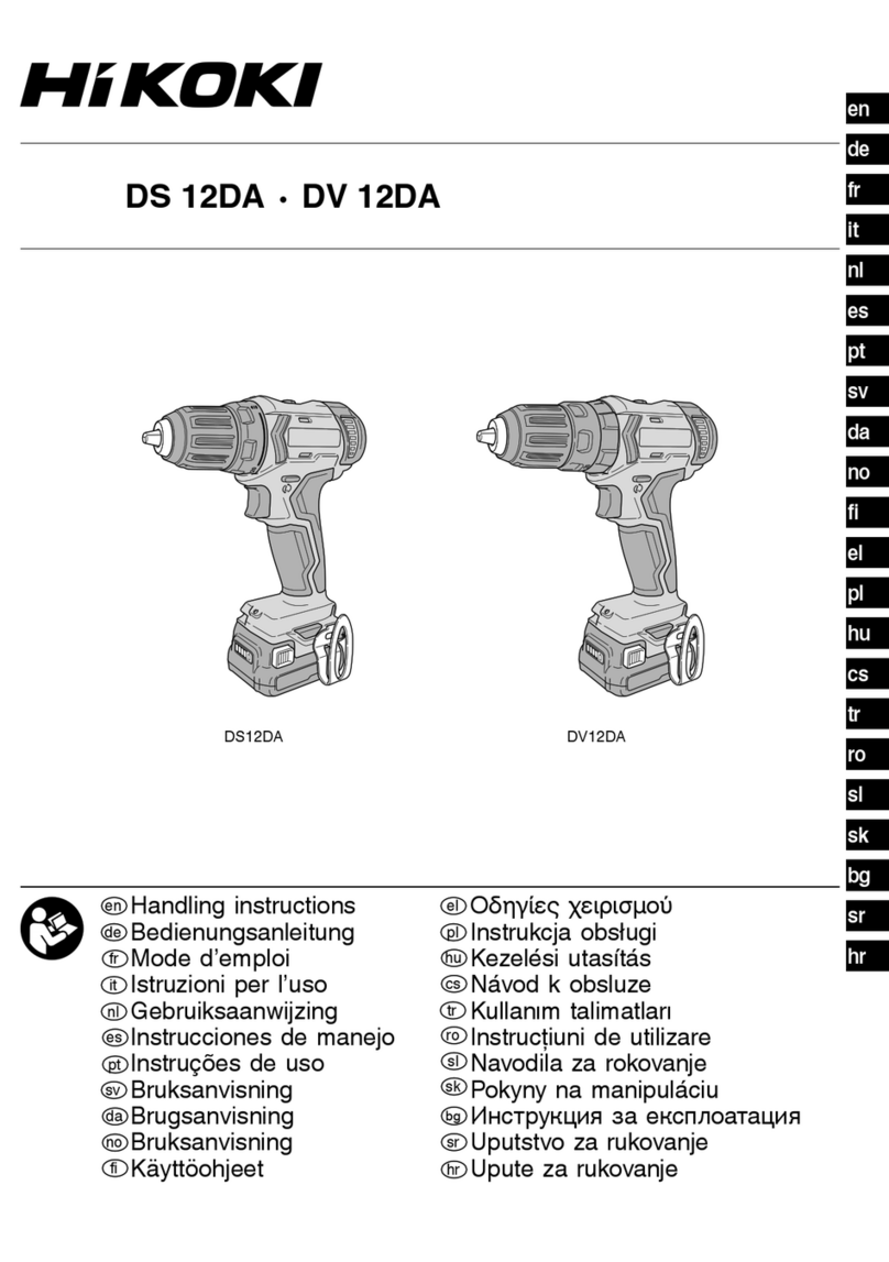 HIKOKI DV 12DA User manual
