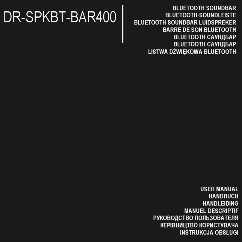 Gembird DR-SPKBT-BAR400 User manual