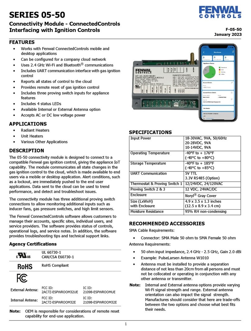 Fenwal Controls 05-50 Series manual