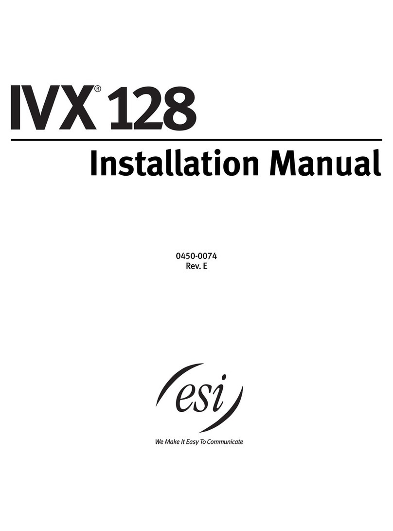 ESI IVX 128 installation manual
