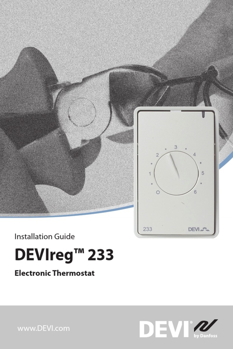 Danfoss DEVIreg 233 User manual Danfoss DEVIreg 233 User manual