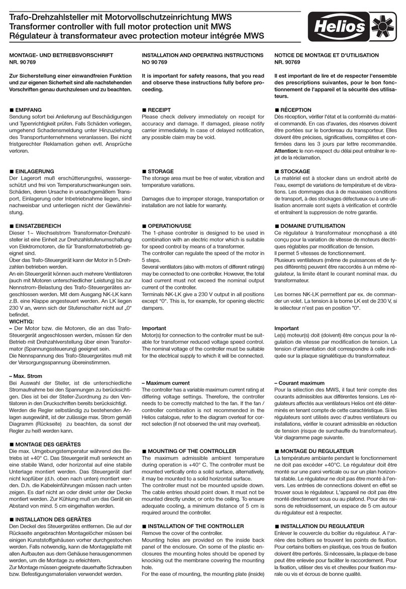 Helios MWS User manual