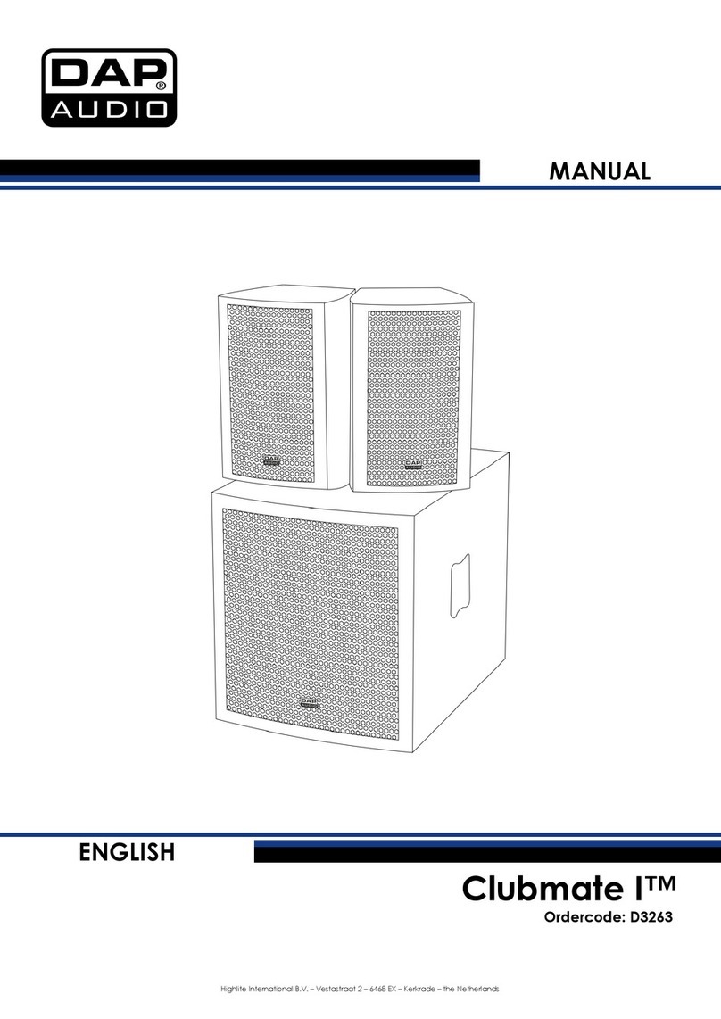 DAPAudio Clubmate I User manual