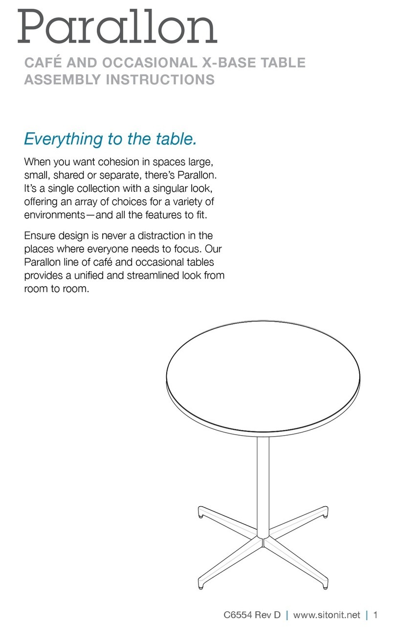 SitOnit Seating Parallon User manual