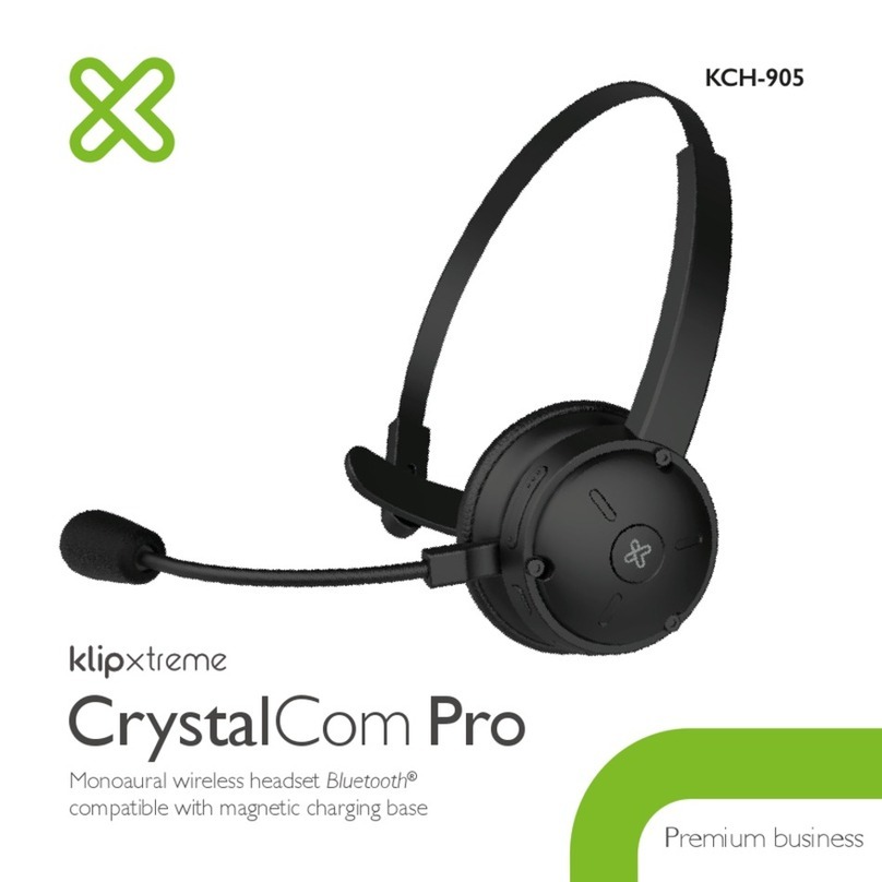 Klip Xtreme CrystalCom Pro manual