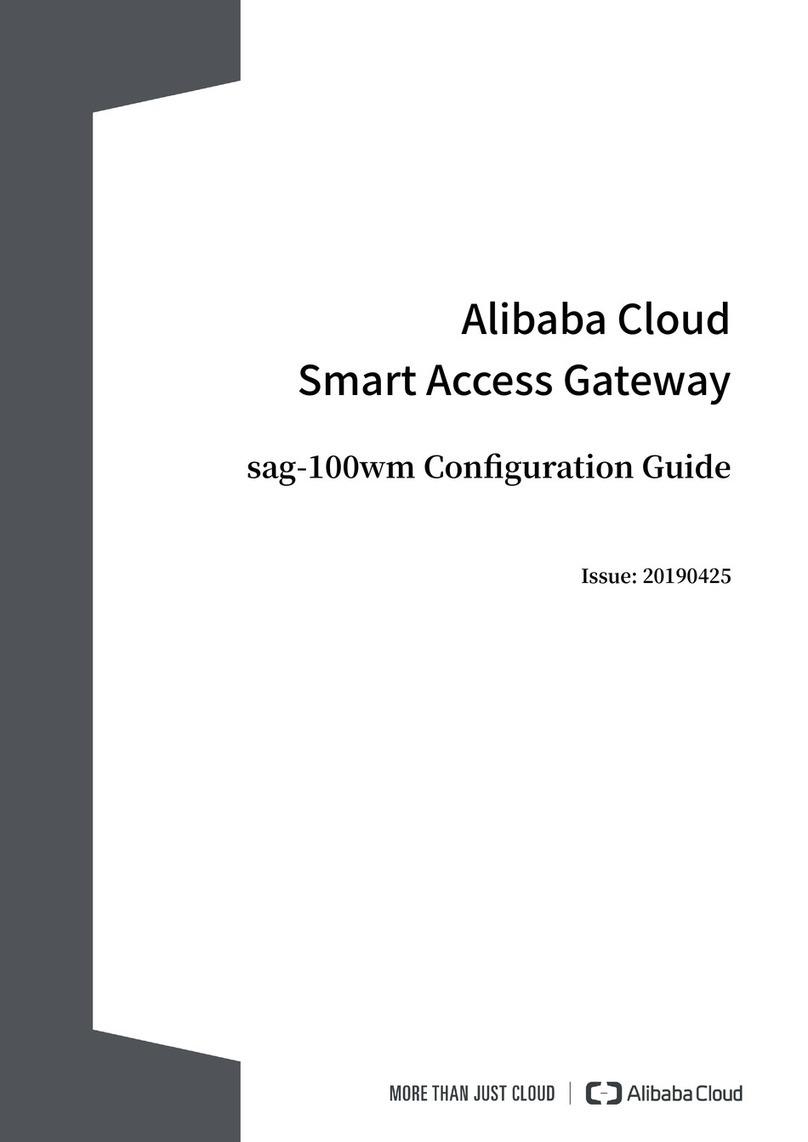 Alibaba Cloud SAG-100WM Configuration guide
