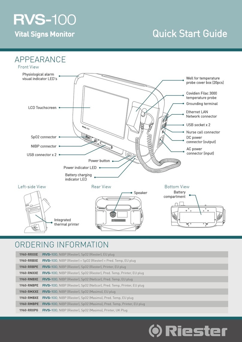 Riester RVS-100 User manual