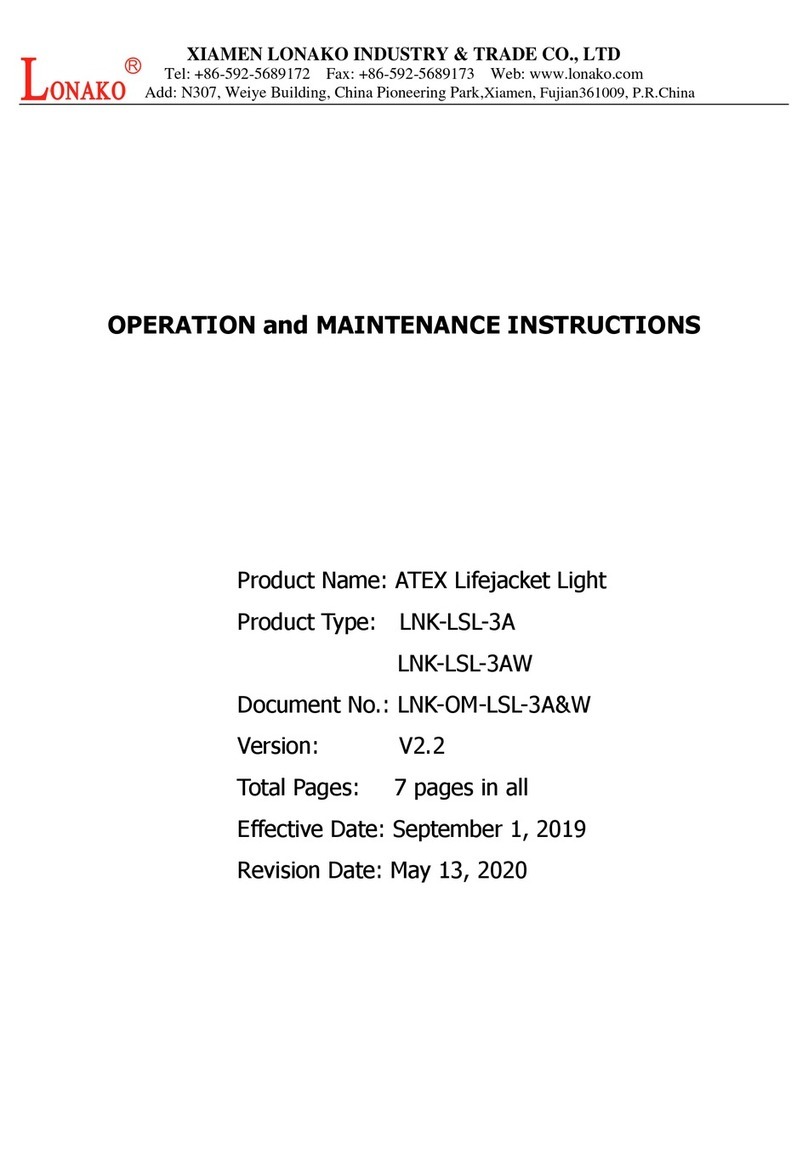 Lonako LNK-LSL-3A Operation and maintenance instruction