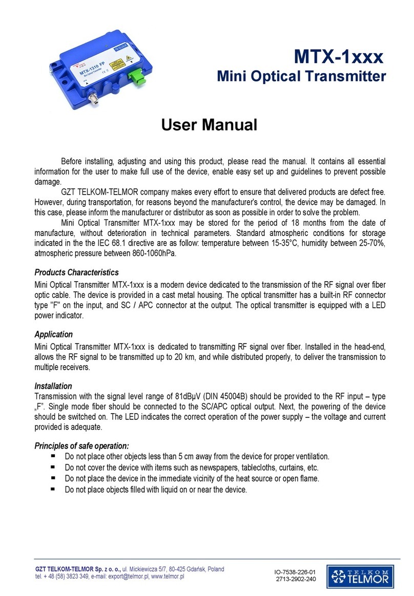 Telkom Telmor MTX-1 Series User manual