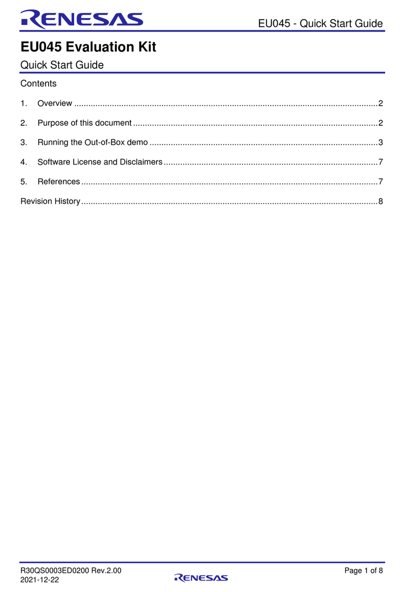 Renesas EU045 User manual