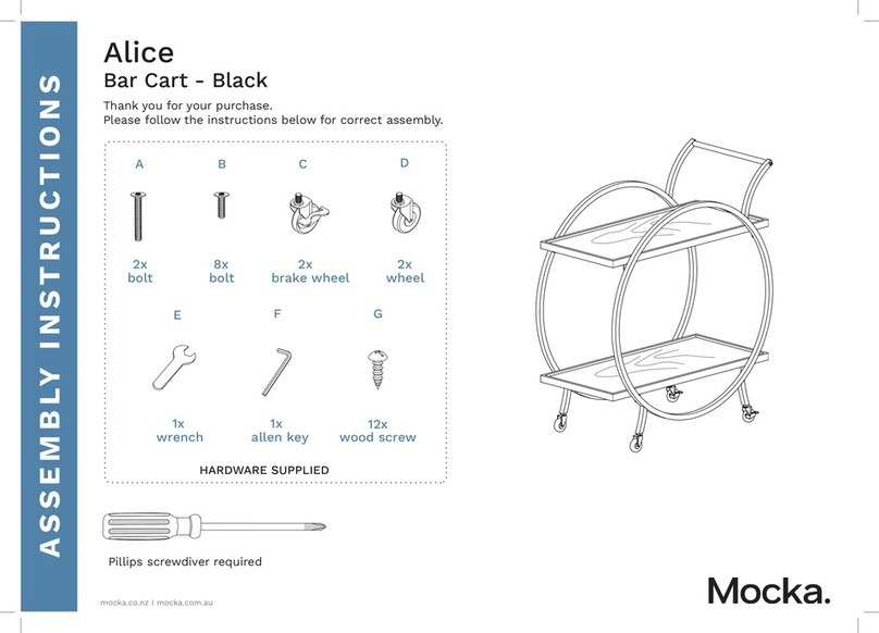 Mocka Alice Bar Cart User manual