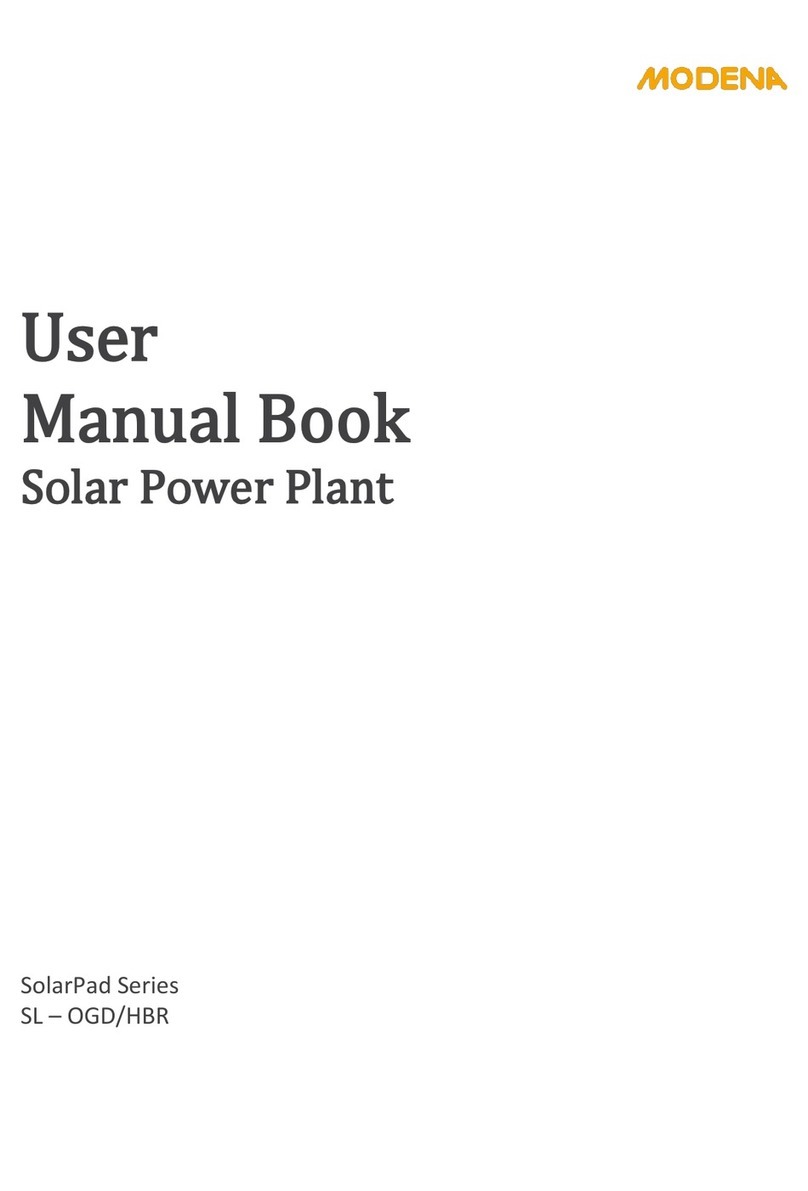 Modena SolarPad SL OGD Series User manual book