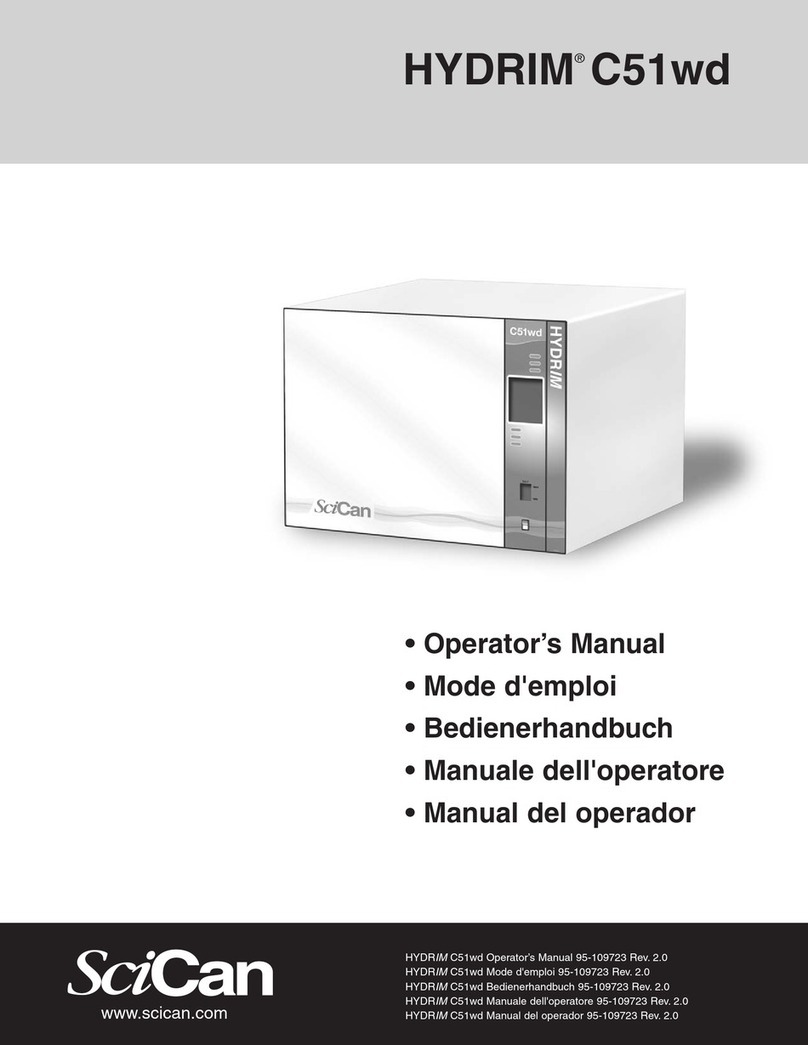 SciCan HYDRIM C51wd Operator's manual