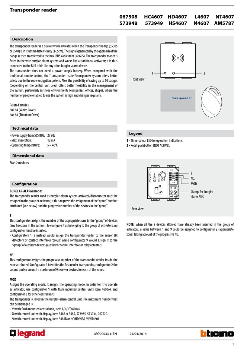 LEGRAND HC4607 User manual
