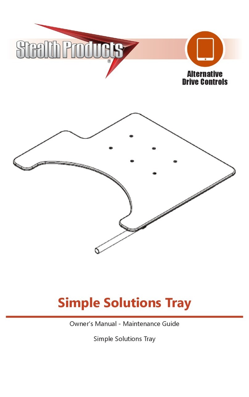 Stealth Products Simple Solutions Tray User manual Stealth Products Simple Solutions Tray User manual