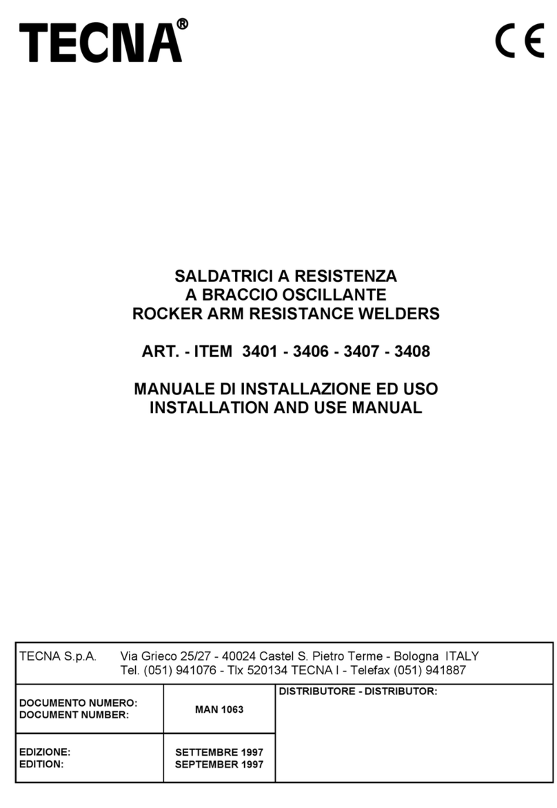 TECNA 3401 Installation and use manual