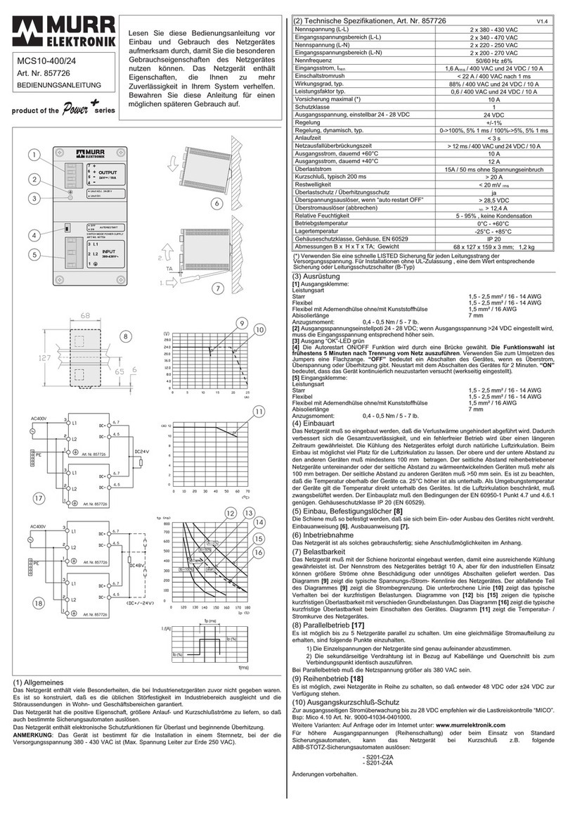 Murrelektronik Power+ Series User manual