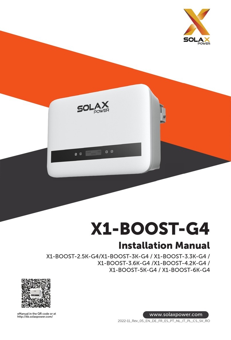SolaX Power X1-BOOST-G4 Series User manual