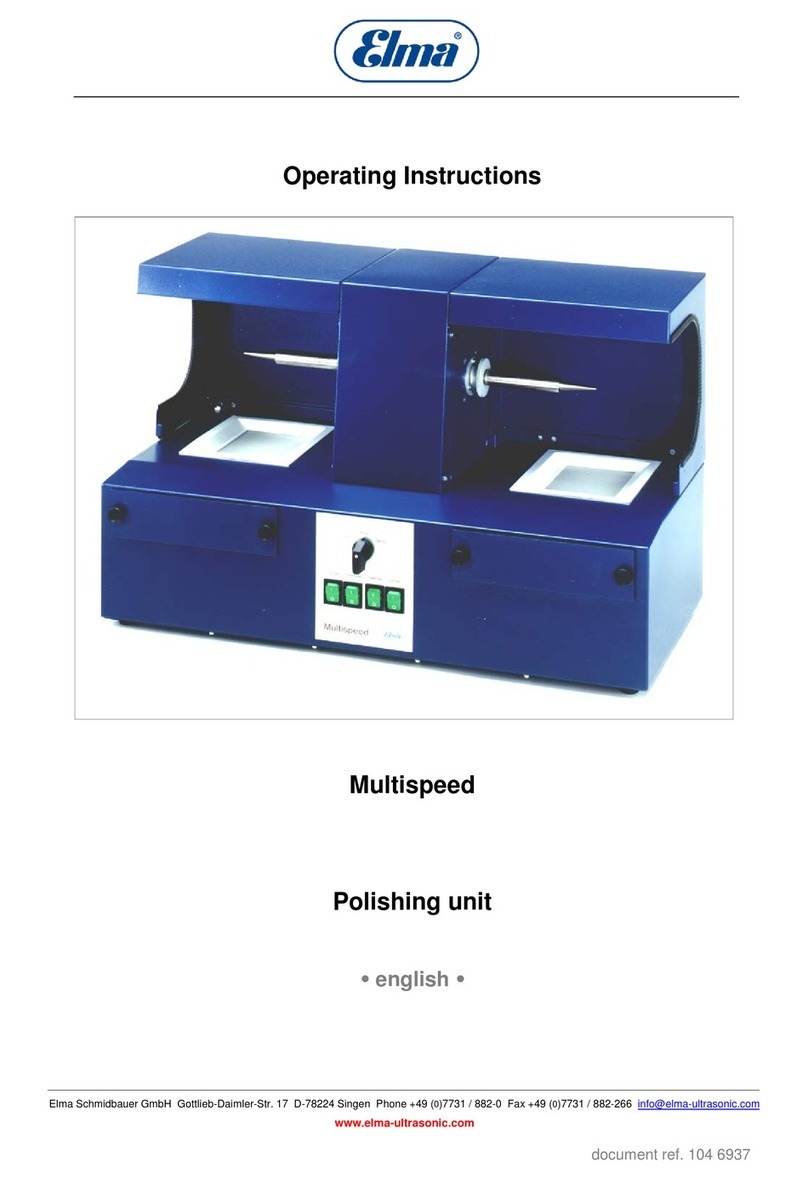 Elma Multispeed operating instructions