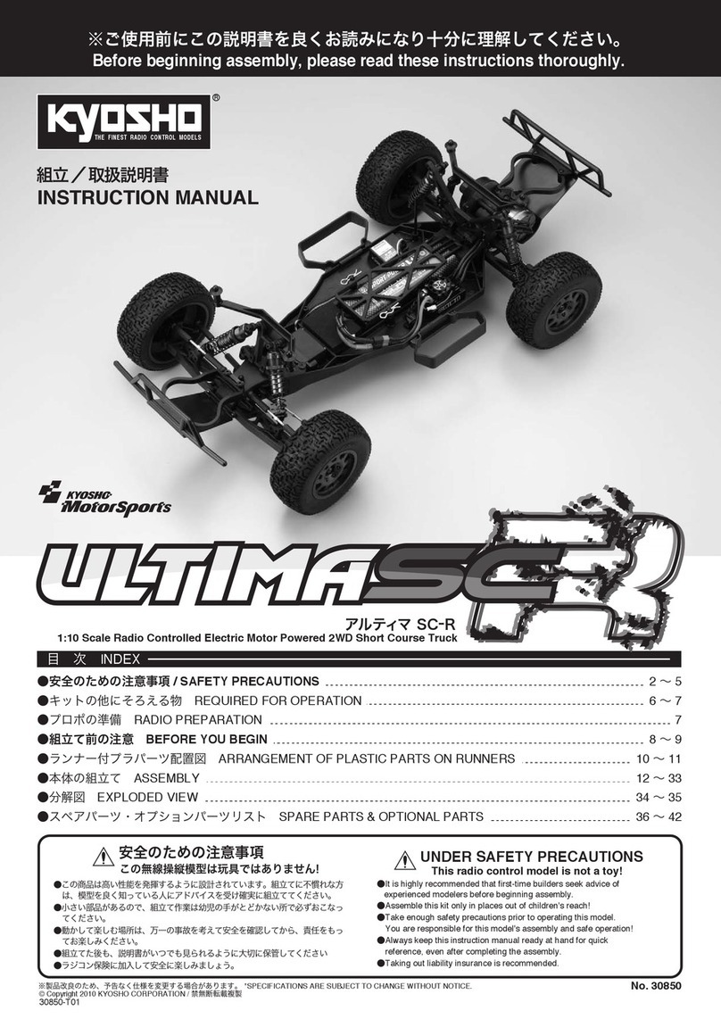 Kyosho ULTIMA SC-R User manual Kyosho ULTIMA SC-R User manual