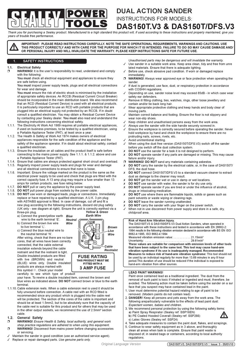 Sealey DAS150T.V3 User manual Sealey DAS150T.V3 User manual