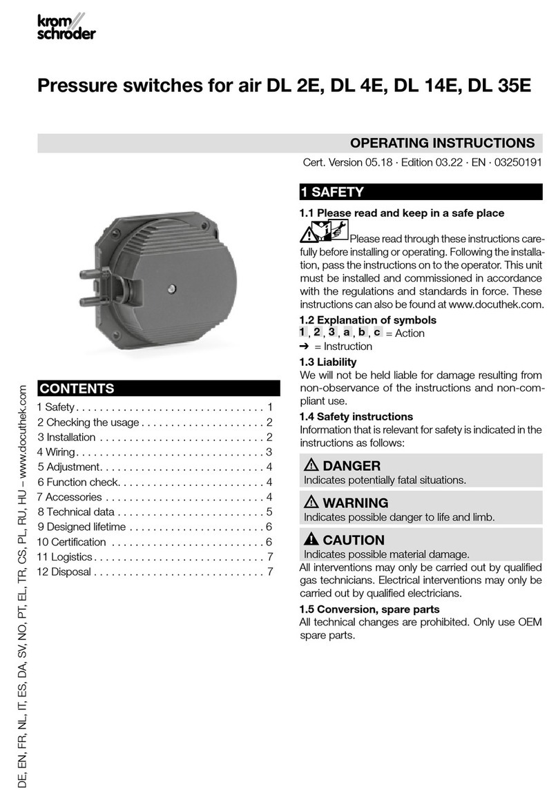 Kromschroeder DL 2E User manual