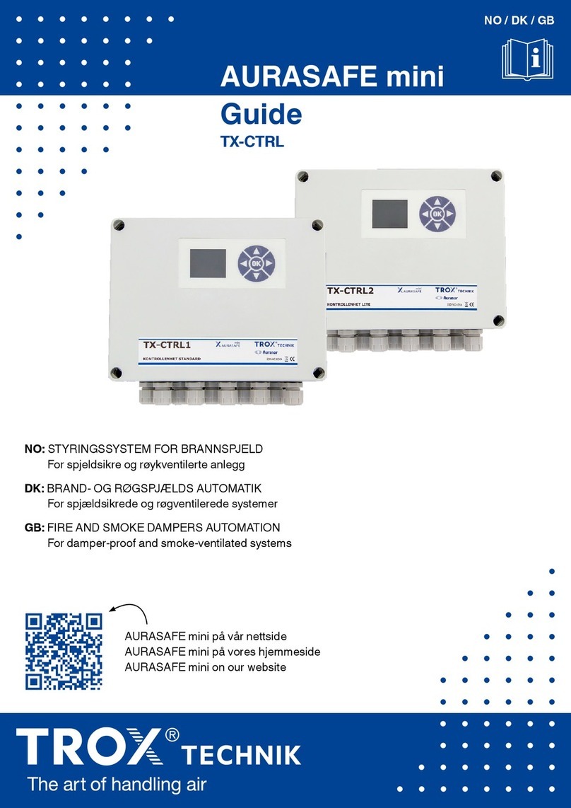Trox Technik AURASAFE mini TX-CTRL Series User manual Trox Technik AURASAFE mini TX-CTRL Series User manual