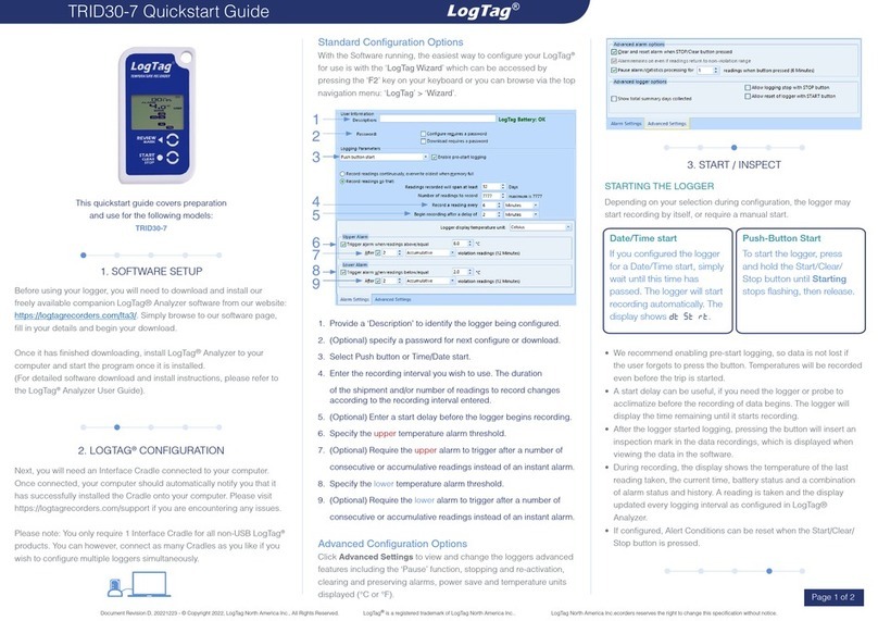 LogTag TRID30-7 User manual