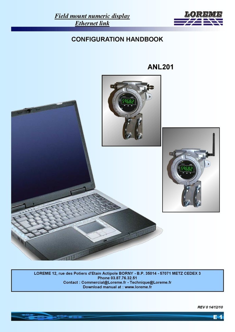 Loreme ANL201 Configuration handbook