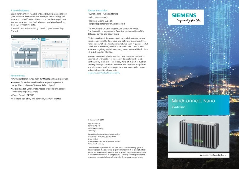 Siemens MindConnect Nano quick start