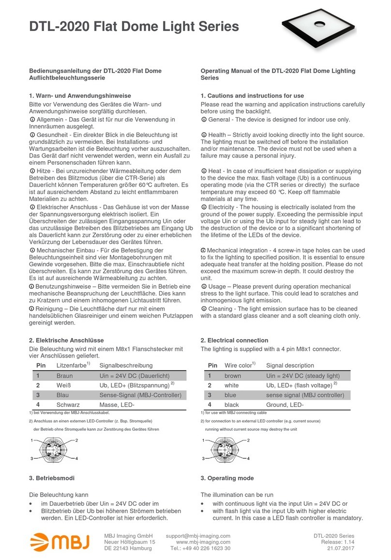 mbj DTL-2020 Series operating manual