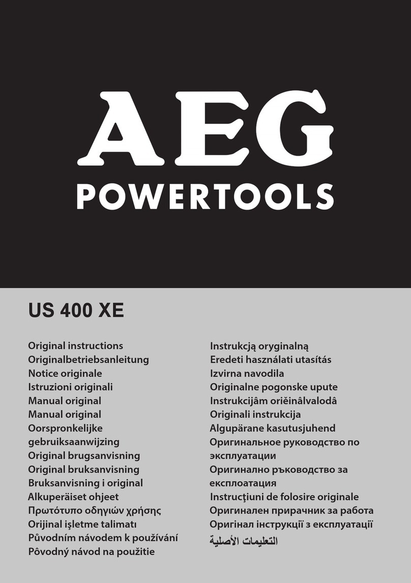 AEG US 400 XE User manual