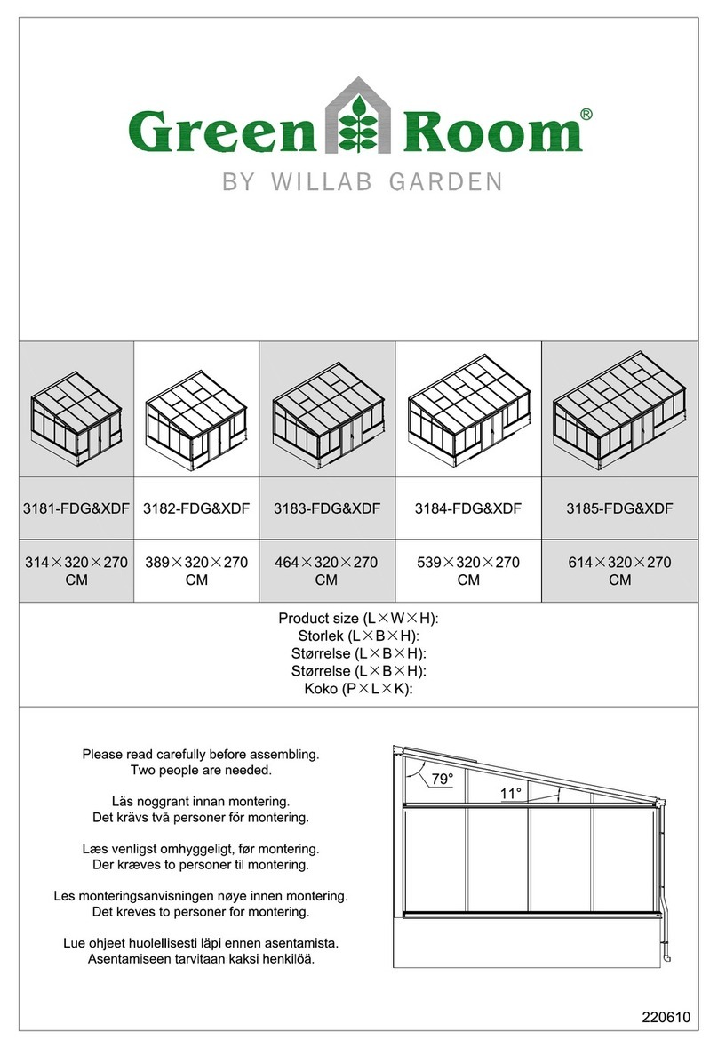 WILLAB GARDEN Green Room 3181-FDG&XDF Assembly instructions