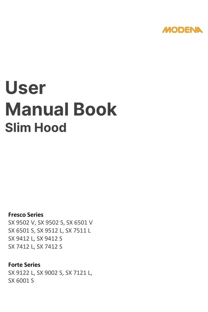 Modena SX 9502 V Owner's manual