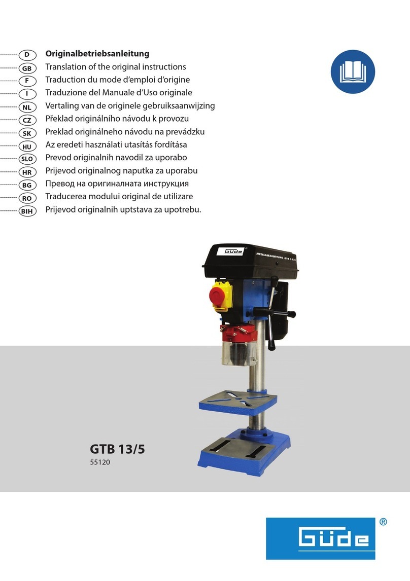 GÜDE GTB 13/5 Translation of the original instructions