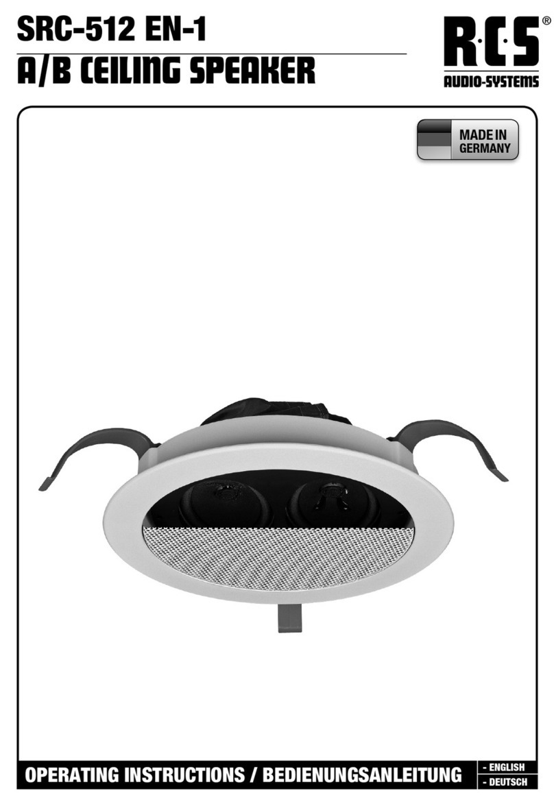 RCS AUDIO-SYSTEMS SRC-512 EN-1 User manual
