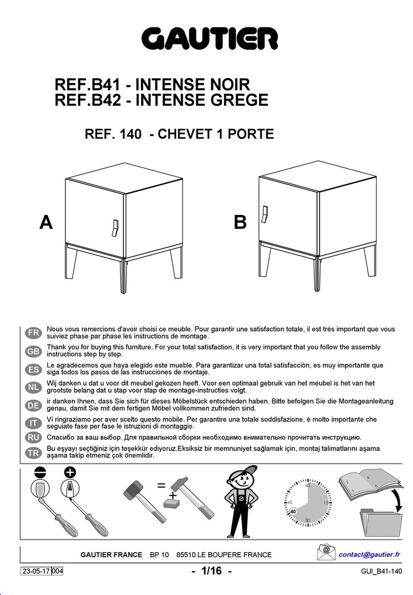 Gautier INTENSE B41 User manual