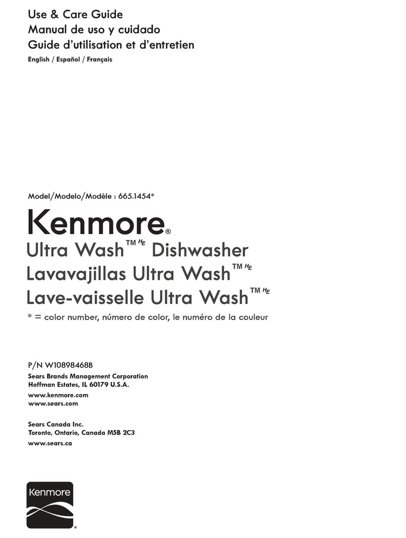 Kenmore Ultra Wash 665.1454 Series Use & care guide