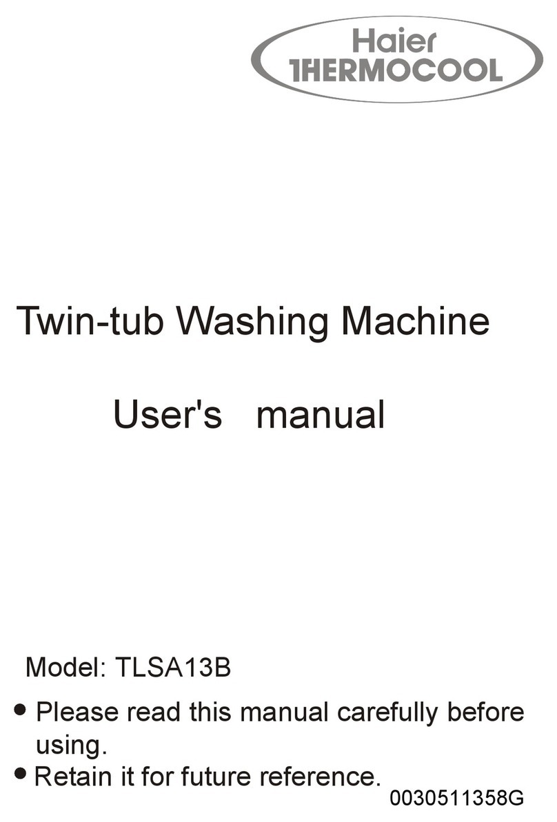 Haier THERMOCOOL TLSA13B User manual Haier THERMOCOOL TLSA13B User manual